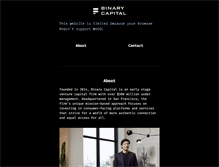 Tablet Screenshot of binarycap.com